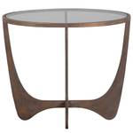 Beistelltisch Poole Glas / Metall - Antik Kupfer