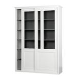 Armoire Saania Pin massif - Pin blanc / Gris