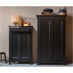 Armoire Tosca Pin massif - Noir