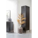 Schrank Woodrow Kiefer massiv - Schwarz