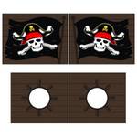 Halbhochbett Pino Caribian Pirate Grau - Mit Rutsche