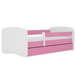 Lit enfant Babydreams Basic Rose foncé - 80 x 180 cm - Avec sommier à lattes