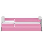 Kinderbett Babydreams Basic Pink - 80 x 180 cm - Mit Lattenrost & Matratze