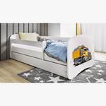 Lit enfant Babydreams Camion 80 x 160cm - Avec sommier à lattes & matelas