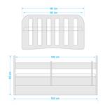 Kinderbett Classic I Rosa - 80 x 180 cm - Mit Lattenrost