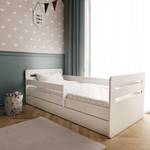 Kinderbed Tomi Wit - 80 x 160cm - Met lattenbodem