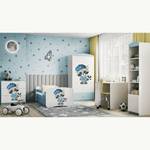 Kinderbett Babydreams Waschbär Hellblau - 80 x 180 cm - Mit Lattenrost & Matratze