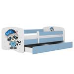 Lit enfant Babydreams Raton laveur Bleu clair - 80 x 160cm - Avec sommier à lattes & matelas