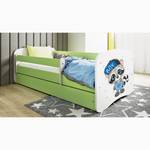 Kinderbed Babydreams Wasbeer Lichtgroen - 80 x 160cm - Met lattenbodem & matras