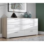 Dressoir Perryton wit/Sonoma eikenhouten look