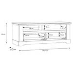 TV-Lowboard Sandvik II Eiche Weiß Dekor / Eiche Nelson Dekor