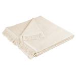 Plaid Cotton Cover Mischgewebe - Creme - 50 x 200 cm