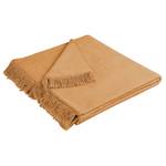 Plaid Cotton Cover Tissu mélangé - Camel - 100 x 200 cm