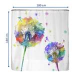 Anti-Schimmel Duschvorhang Pusteblume Polyester - Mehrfarbig - 180 x 180 cm