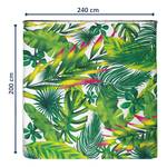 Rideau de douche anti-moisissures Jungle Polyester - Vert - 240 x 200 cm