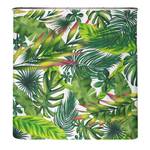 Gerecycleerd douchegordijn Jungle Blad polyester - groen - 180 x 200 cm