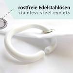 Antischimmel douchegordijn Rose polyester - rood