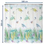 Antischimmel douchegordijn Oceaan polyester - meerdere kleuren - 180 x 200 cm