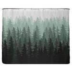 Tenda sostenibile per doccia foresta Poliestere - Verde - 240 x 200 cm