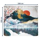 Gerecycleerd douchegordijn Japan polyester - meerdere kleuren - 240 x 200 cm