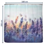 Tenda sostenibile per doccia lavanda Poliestere - Lavanda - 180 x 200 cm