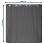 Tenda per doccia Newtown Poliestere - Bianco - 180 x 200 cm