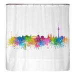 Rideau de douche anti-moisissures Berlin Polyester - Multicolore