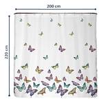 Anti-Schimmel Duschvorhang Schmetterling Polyester - Mehrfarbig - 200 x 220 cm