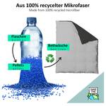 Recycling-Wendebettwäsche Owaka Polyester - Dunkelgrau / Hellgrau