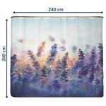 Gerecycleerd douchegordijn Lavendel polyester - lavendel - 240 x 200 cm