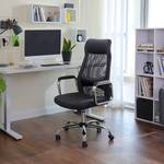 Chaise de bureau Potom Tissu / Mesh / Acier - Noir / Chrome