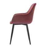 Chaises à accoudoirs Morgedal (lot de 2) Rouge Bordeaux