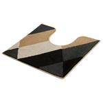 Tapis WC Ayana Tissu - Marron / Noir