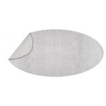 Badematte Cony Oval Webstoff - Silbergrau