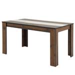 Table Bosel Imitation bois ancien / Blanc