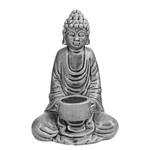 Teelichthalter BUDDHA II Dolomit - Grau