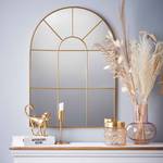 Fensterspiegel FINESTRA Eisen und Glas - Gold - 50 x 70 cm