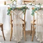 Stuhldekoration MACRAME Baumwolle - Creme