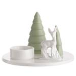 Objet déco SYLVAN SPIRIT I Porcelaine - Blanc / Vert clair