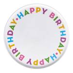 Kuchenplatte HAPPY BIRTHDAY Porzellan - Bunt