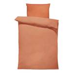 Parure de lit coton-Tencel Phoebe Coton - Orange - 135 x 200 cm + oreiller 80 x 80 cm