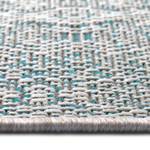 In- & outdoorvloerkleed Cuadrado polypropeen - Turquoise - 140 x 200 cm