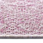 In- & outdoorvloerkleed Cuadrado polypropeen - Roze - 160 x 230 cm