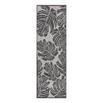 Tapis de couloir int. / ext. Monstera Polypropylène - Noir - 70 x 300 cm