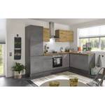 Eckschrank Tarsus Beton Dunkel Dekor / Eiche Artisan Dekor