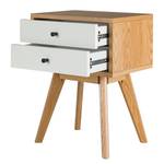 Table de chevet Savja Beige - Bois manufacturé - 44 x 58 x 33 cm