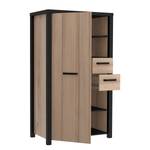 Highboard Westlock I Esche Dekor / Schwarz