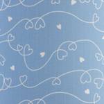 Kinderzimmerleuchte Herz Mischgewebe / Edelstahl - 1-flammig - Babyblau