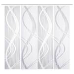 Schiebevorhang Tibaso (4er-Set) Polyester - Weiß - 57 x 225 cm