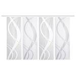 Panneaux japonais Tibaso (lot de 4) Polyester - Blanc - 57 x 175 cm